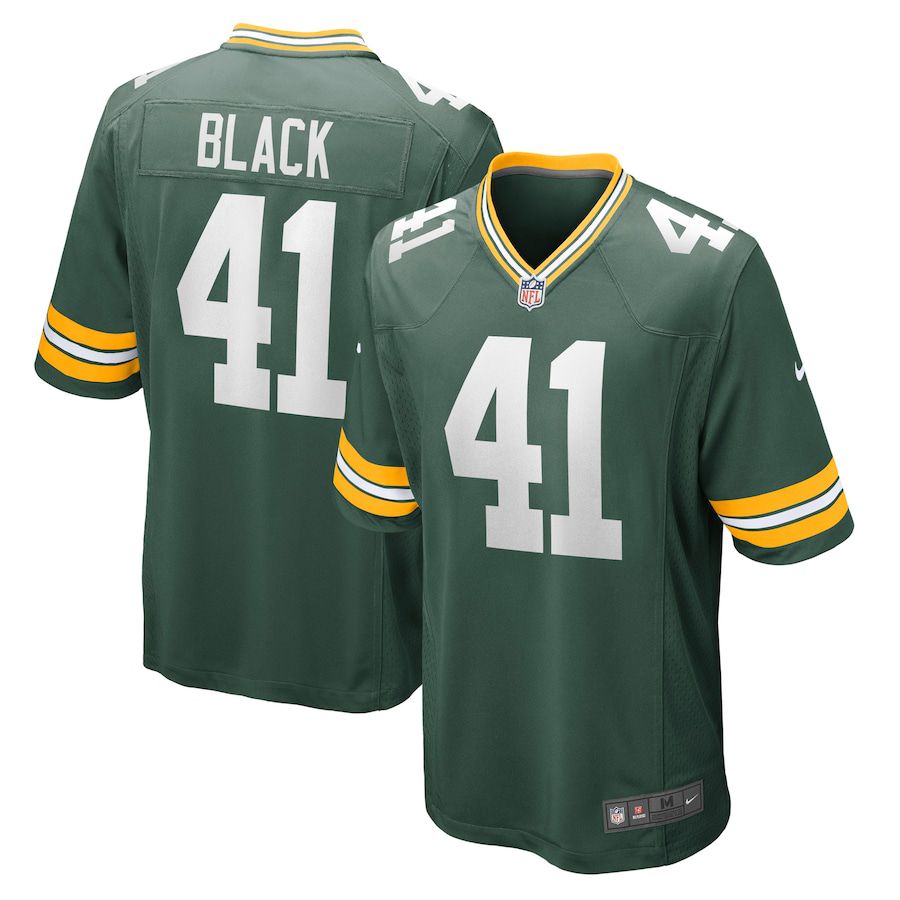 Men Green Bay Packers #41 Henry Black Nike Green Game Player NFL Jersey->->NFL Jersey